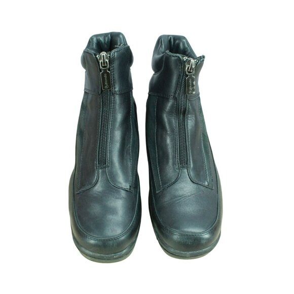 Blondo Black Leather Front Zip Casual Winter Ankle Boots Size 6.5 M - Picture 5 of 9